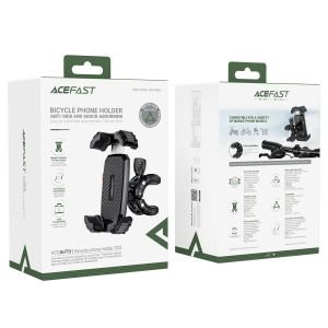 Acefast Стойка за телефон за колело Bicycle phone holder - Anti-skid, Shock-Absorbing - D23 - Black