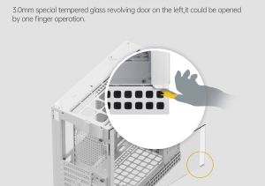 Geometric Future кутия Case EATX - Model 4 Lancelot White
