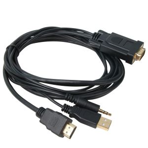 Cablu VCom HDMI M / VGA M - CG598A-1.8m