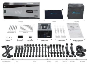 Seasonic PRIME TX-1300 Titan, ATX 3.0, 80 PLUS TITANIUM, ventilator FDB de 135 mm, complet modular, cablu PCIe Gen 5 (12VHPWR) inclus, 12 ani garanție (1TX13TART3A10X)