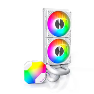 Răcire cu apă Montech Hyper Flow ARGB 240, răcitor lichid CPU, alb