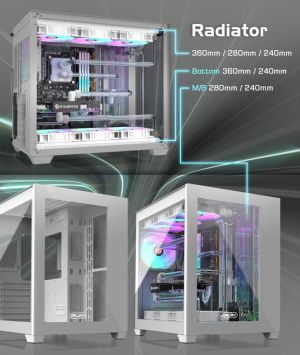 Raijintek кутия Case ATX - PAEAN C7 WHITE TG4