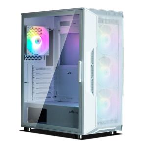Zalman Case ATX - I3 NEO White - RGB, Mesh