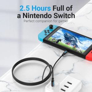 Cablu Vention USB 2.0 de tip C la tip C - 2M Negru 5A Încărcare rapidă - COTBH
