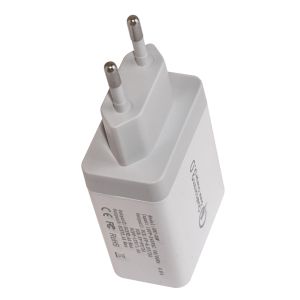 Încărcător rapid Makki Încărcător rapid - QC3.0+2xUSB 30W Alb - MAKKI-QC30W3