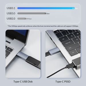 Adaptor Orico USB3.1 la Type-C (femă) - AH-AC10-GY