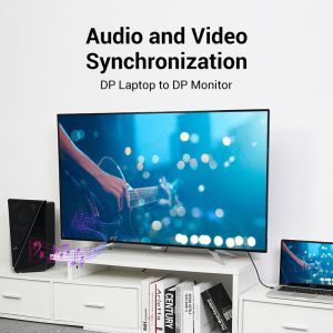 Vention Cable - Display Port v1.2 DP M / M Black 4K 1M - HACBF