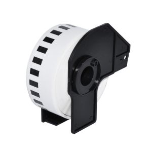 Makki uyumlu etiketler Brother DK-22214 - Beyaz Sürekli Uzunlukta Kağıt Bant 12mm x 30,48m, Beyaz Üzerine Siyah - MK-DK-22214