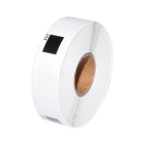 Makki uyumlu etiketler Brother DK-11204 SADECE RULO - Çok Amaçlı Etiketler, 17mmx54mm, rulo başına 400 etiket, Beyaz Üzerine Siyah - MK-DK-11204-RO