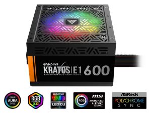 Gamdias Güç Kaynağı PSU 600W Adreslenebilir RGB - KRATOS E1-600