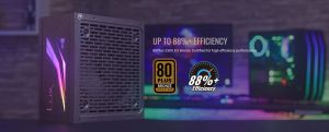 AeroCool güç kaynağı PSU LUX RGB 550W - Bronz, RGB Adreslenebilir - ACPB-LX55AEC.11