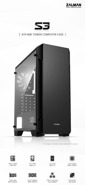 Zalman Case ATX - ZM-S3