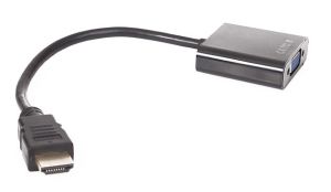 VCom Адаптер Adapter HDMI M to VGA F - CG591-B-0.15m