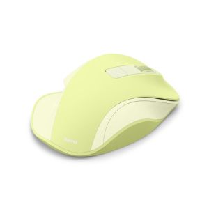 Hama “WM-500” Wireless Mouse, Ergonom., 6 Buttons, W/O Click Noise, Battery, green