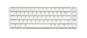 Геймърскa механична клавиатура Ducky One 3 Pure White SF 65%, Hotswap Cherry MX Clear, RGB, PBT Keycaps