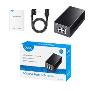 Cudy POE220, 2 x 30W Gigabit PoE+/PoE Injector