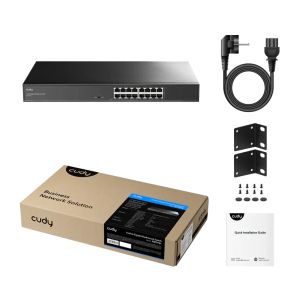 Switch Cudy GS1016L, 16 ports, 10/100/1000, metal for 19" rack