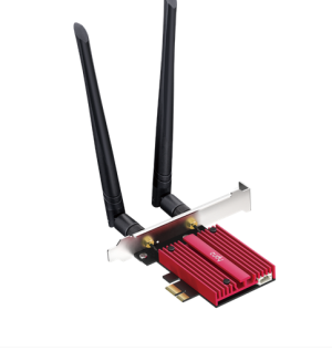 Ethernet Adapter Cudy WE9300, PCIe, Tri Band, 5.7 Gbps, 2.8 Gbps, 688 Mbps, WiFi 7, Bluetooth 5.4