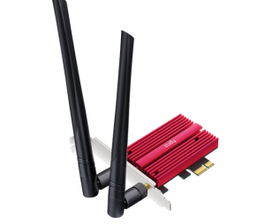 Ethernet Adapter Cudy WE9300, PCIe, Tri Band, 5.7 Gbps, 2.8 Gbps, 688 Mbps, WiFi 7, Bluetooth 5.4