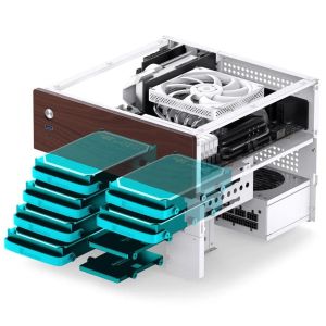 Case Jonsbo N4 NAS, m-ATX, White
