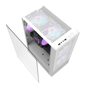 Darkflash кутия Case ATX - A290 White - 3 x 120 mm RGB fans included