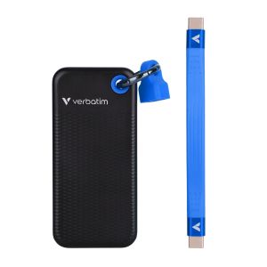 Verbatim Pocket SSD USB 3.2 Gen 2 1TB Black/Blue Hard Drive