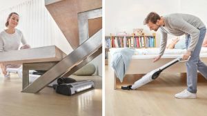 Прахосмукачка Bosch BBH3ALL28, Cordless Handstick Vacuum cleaner 2 in 1 Flexxo Gen2 28Vmax, Serie 4, built-in accessories, White