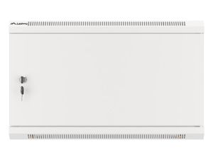 Communication cabinet Lanberg rack cabinet 19" wall-mount 6U/600x600 for self-assembly with metal door gray (flat pack)