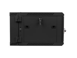 Communication cabinet Lanberg rack cabinet 19" double-section wall-mount 6U / 600x600 for self-assembly (flat pack), black