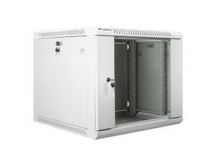 Communication cabinet Lanberg rack cabinet 19" wall-mount 9U / 600x600 for self-assembly (flat pack), gray