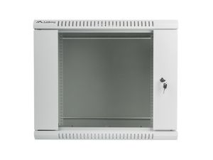 Communication cabinet Lanberg rack cabinet 19" wall-mount 9U / 600x600 for self-assembly (flat pack), gray