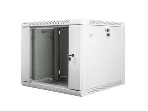 Communication cabinet Lanberg rack cabinet 19" wall-mount 9U / 600x600 for self-assembly (flat pack), gray