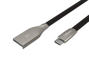 Cable Natec USB-C(M) -> USB-A (M) 2.0 cable 1m. Black metal