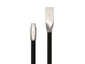 Cable Natec USB-C(M) -> USB-A (M) 2.0 cable 1m. Black metal