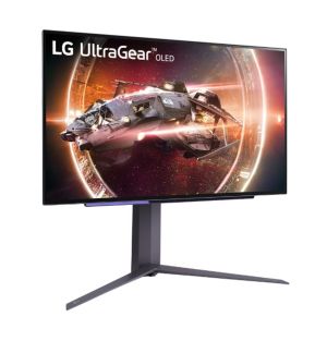 Monitor LG 27GS95QE-B, 26.5", UltraGear OLED 0.03ms (GtG), AG, QHD (2560x1440), 240Hz, HDR400, 275 cd/m2, 1,500,000:1, 1000cd/m2, DCI-P3 98.5%, USB3 .0 (1up/2down), VRR, AMD Free-sync, NVIDIA G-Sync, HDMI, DP, Height Adjustable, Pivot, Tilt, Swive, Headp