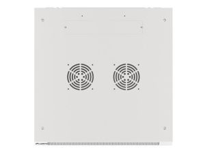 Communication cabinet Lanberg rack cabinet 19" wall-mount 9U/600x600 for self-assembly with metal door gray (flat pack)