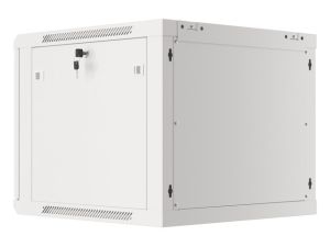 Communication cabinet Lanberg rack cabinet 19" wall-mount 9U/600x600 for self-assembly with metal door gray (flat pack)