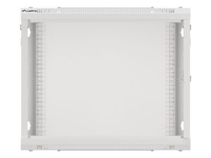 Communication cabinet Lanberg rack cabinet 19" wall-mount 9U/600x600 for self-assembly with metal door gray (flat pack)