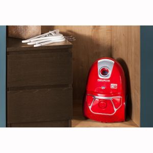 Vacuum cleaner Rowenta RO3953EA, Compact Power parquet ACAA, 75db, H+ bag, SPA upgrade suction head, TTM + XL with brush, parquet + crevice tool 2 in 1 + upholstery nozzle, color red