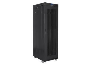 Communication cabinet Lanberg rack cabinet 19" free-standing 42U/600x1000 (flat pack) with mesh door lcd black v2