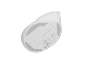 Mouse Natec Vertical Mouse Crake 2 Wireless, 2400DPI Bluetooth 5.2 + 2.4 GHz White