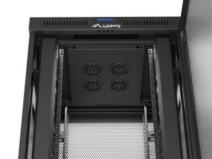 Communication cabinet Lanberg rack cabinet 19" free-standing 37U/600X800 (FLAT PACK) with mesh door LCD black