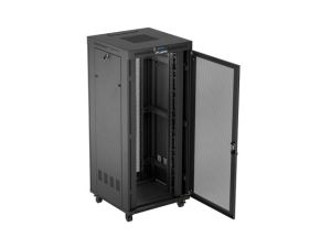 Communication cabinet Lanberg rack cabinet 19" free-standing 37U/600X800 (FLAT PACK) with mesh door LCD black