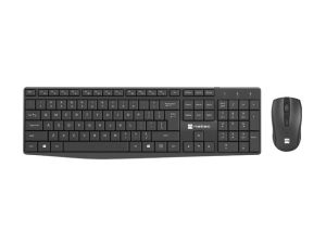 Natec Set 2 in 1 Keyboard Black Squid + Mouse Wireless US Layout
