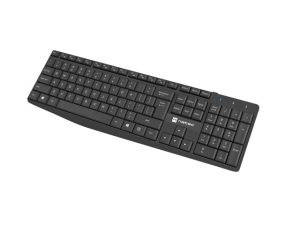 Natec Set 2 in 1 Keyboard Black Squid + Mouse Wireless US Layout