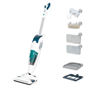 Steam cleaner ROWENTA RY7777WH CLEAN&STEAM REVOLUTION GREEN, Microfiber pads 2 'All floors' & 2 'Hard Spot', Water filtration cartridge x3, Essential oilchips x20, Carpetglider