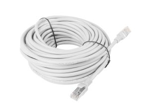Cable Lanberg patch cord CAT.5E 15m, grey