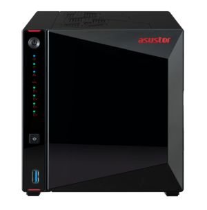 Network storage Asustor Nimbustor AS5404T, 4 Bay NAS, Quad-Core 2.0GHz CPU, Dual 2.5GbE Ports, 4GB SO-DIMM DDR4 (Max. 16GB), Four M.2 SSD Slots (Diskless), 3x USB 3.2 Gen 1 Type A , WOW (Wake on WAN), WOL, System Sleep Mode, AES-NI hardware encryption, Bl