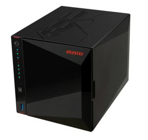 Network storage Asustor Nimbustor AS5404T, 4 Bay NAS, Quad-Core 2.0GHz CPU, Dual 2.5GbE Ports, 4GB SO-DIMM DDR4 (Max. 16GB), Four M.2 SSD Slots (Diskless), 3x USB 3.2 Gen 1 Type A , WOW (Wake on WAN), WOL, System Sleep Mode, AES-NI hardware encryption, Bl