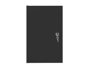 Communication cabinet Lanberg rack cabinet 10" wall-mount 9U / 280x310 self-assembly flat pack with metal door, black